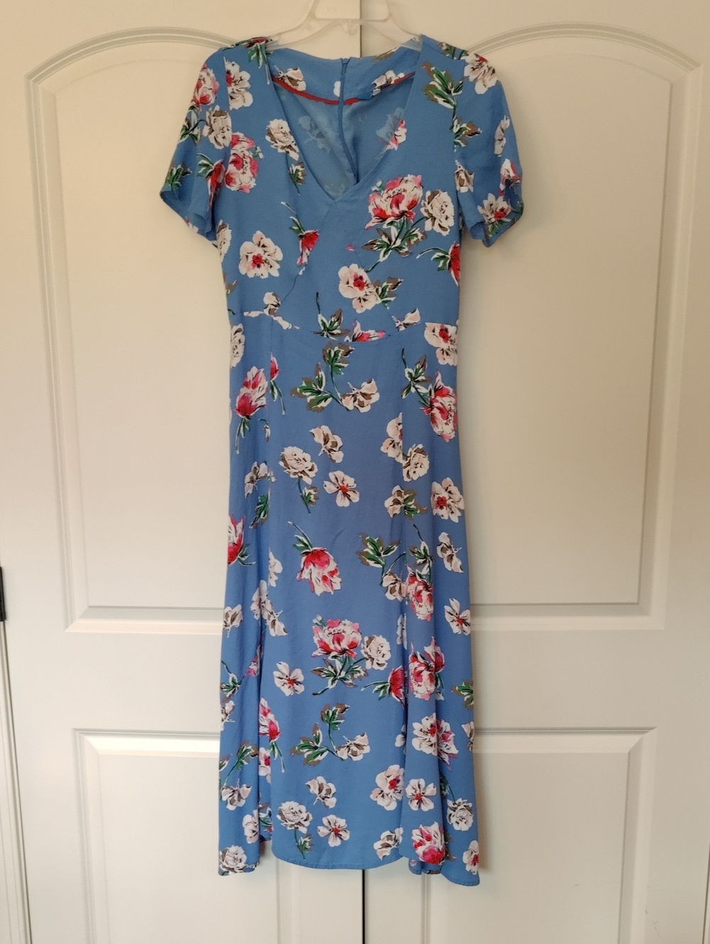 Joules Women’s Midi Dress Alianna Blue Floral Dress